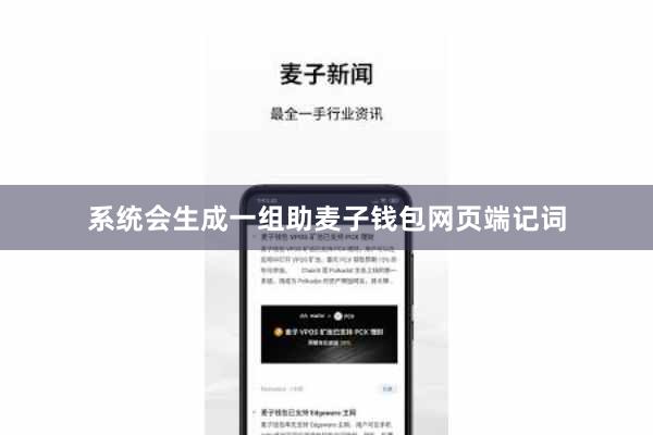 系统会生成一组助麦子钱包网页端记词