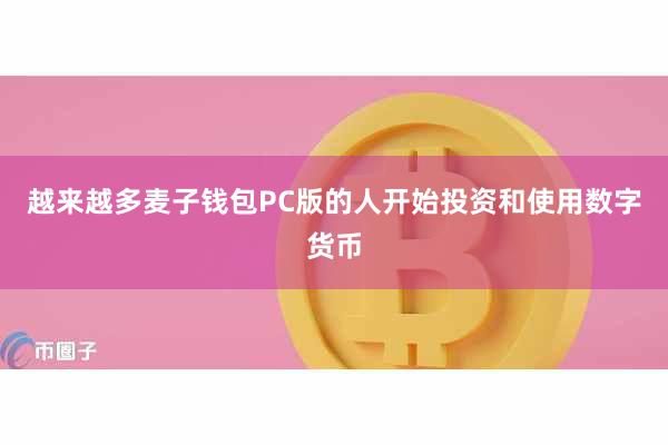 越来越多麦子钱包PC版的人开始投资和使用数字货币