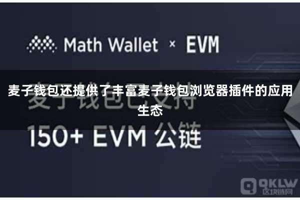 麦子钱包还提供了丰富麦子钱包浏览器插件的应用生态