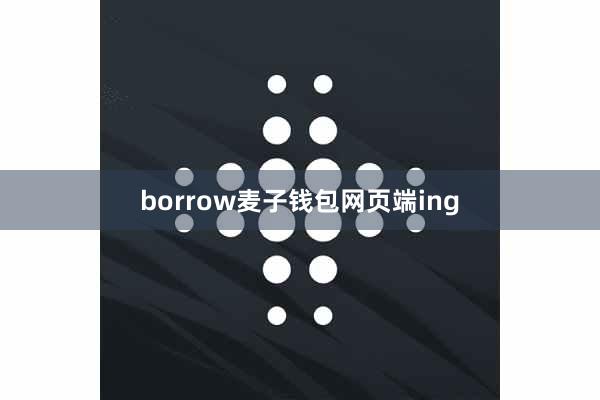 borrow麦子钱包网页端ing