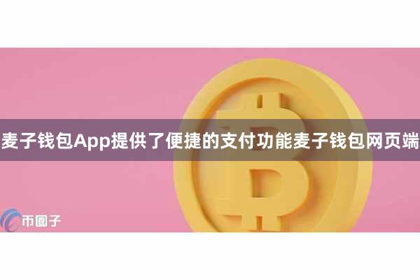 麦子钱包App提供了便捷的支付功能麦子钱包网页端